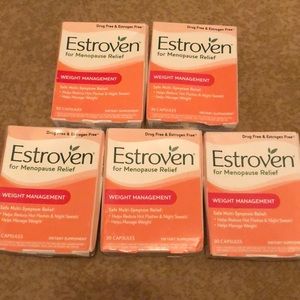 FIVE OUTDATED Estroven weight management. 30each,